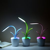 Modern Wireless LED Desk Lamp with Touch Control & Ambient Light