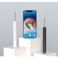 Wireless Smart Otoscope Ear Wax Removal Tool with HD Camera for iPhone & Android