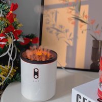 Volcanic Flame Aroma Diffuser & Humidifier with Jellyfish Mist Effect