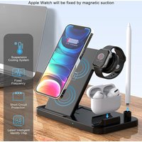Versatile 4-in-1 Foldable Fast Wireless Charging Stand