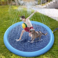 Kids' & Pet Outdoor Splash Pad with Integrated Fountain - Non-Slip Design