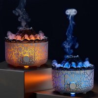 Volcano Flame & Jellyfish Mist Humidifier & Essential Oil Diffuser