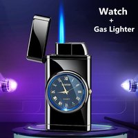 Premium Executive Watch with Integrated Windproof Torch Lighter