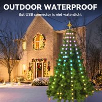 Smart RGB App-Controlled Christmas Tree String Lights