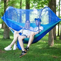 Automatic Pop-Up Hammock with Integrated Mosquito Net