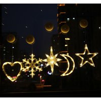 Festive LED Suction Cup Window Lights - Choose Your Holiday Design