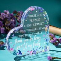 Elegant Acrylic Heart Plaque | Sentimental Home & Office Decor