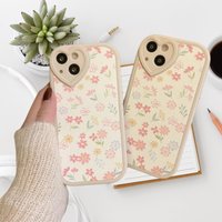 Elegant Floral Heart Silicone iPhone Case