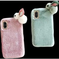 Deluxe Bunny Plush Protective iPhone Case