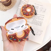 Donut-Shaped Silicone Protective Case for Apple AirPods (1st/2nd Gen & Pro)