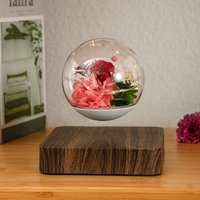 Magnetic Levitation Floral Orb Table Lamp