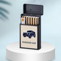 Premium Patterned Lighter & Cigarette Case