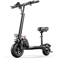 High-Performance Foldable Electric Scooter with Seat, 32 MPH Top Speed & Dual Suspension
