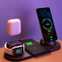 6-in-1 Fast Wireless Charging Dock for iPhone, Apple Watch, and Qi-Enabled Devices