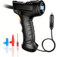 Cordless Portable Tire Inflator with Digital Gauge & LED Light