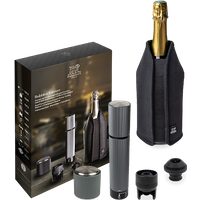 All the pleasure of sparkling wines in this gift set, which brings together three essentials for enjoying bubbly: opening, chilling and storing. In Love with Bubbles