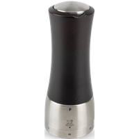 The Peugeot Madras pepper mill in chocolate stylishly combines rustic wood with urban stainless steel to create a modern innovation with natural charm. Madras