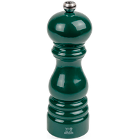 This contemporary forest green pepper mill reinforces the timeless character and unwavering functionality of the classic Paris pepper mill and it will look simply sensational on your table. Paris