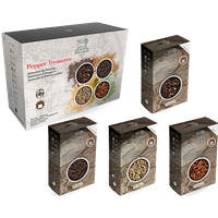 A discovery gift of 4 exceptional Peppers to offer yourself or to offer to venture into the variety of worlds of Peppers. Pepper Treasures