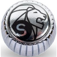 With its glossy chrome finish and distinctive lion's head, this Peugeot jewel button represents the brand's prestige and expertise. Marked with the letter "S" so you can quickly and easily identify the contents within, this brilliant button is compatible with salt mills in the Bistrorama, Nancy and glossy Paris collections (including those with the u'Select adjustment system). Jewel button