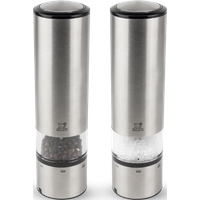 Dazzle your guests with the revolutionary technology on display in this set of Elis Sense salt and pepper mills. The first generation of touch mills, the Elis Sense has simplified seasoning and set new standards for innovation in everyday living. Elis Sense