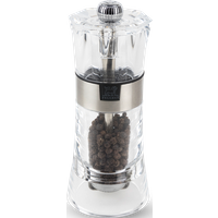 The Peugeot Oslo pepper mill perfectly combines the transparency of acrylic with the elegance of stainless steel. This manual pepper mill, both beautiful and functional, will bring a contemporary touch to your table. Oslo