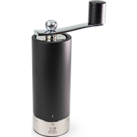 Peugeot is recalling the traditional lines of handle-operated mills with this pepper mill from the Isen collection. Its ergonomic handle and patented grinding adjustment system allow you to grind your pepper effortlessly and precisely. The stylish elegant design will certainly be noticed in your kit