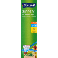 Bacofoil Zipper All Purpose Small Bags - 12 pcs