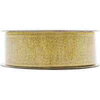 Decoris Gold Decorative Ribbon with Glitter