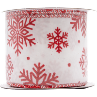 Decoris Decorative Ribbon - Snowflakes