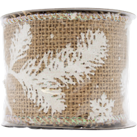 Decoris Decorative Ribbon Nature - Snow & Spruce