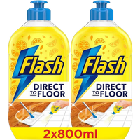 Flash Direct to Floor Fresh Lemon Zest All Purpose Floor Cleaner Twin Pack - 800 ml - 2 Pcs