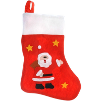 Holly Jolly Christmas Christmas Sock with Santa - 35cm