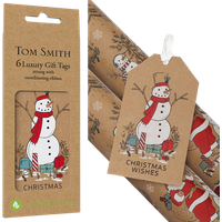 Tom Smith Luxury To and From Cards with Snowman 6 pcs