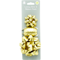 Giftmaker Luxury Gift Ribbon and Bow Gold