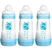 MAM 260ml 2+mths Anti-Colic Blue Bottle - 3 pcs