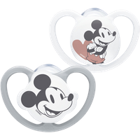 NUK Disney Space 18-36m Grey Pacifier – 2 pcs