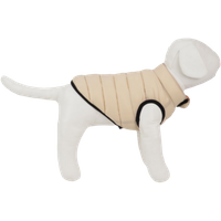 Peppy Buddies Ultra-Light Beige Puffy Dog Jacket - S