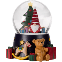 Three Kings Musical LED Snow Globe Santa Claus - 10cm