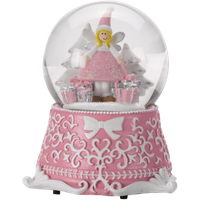 Three Kings Musical LED Snow Globe Fairy - 10cm