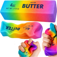 Squeeze Butter Rainbow Squishy Fidget Toy 14 x 4 x 4 cm – 113 g – 1 Pc