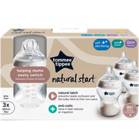 Tommee Tippee Natural Start 0+ Months Baby Bottles Set – 3 x 150 ml