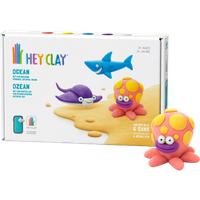 Tomy Hey Clay Ocean Medium Modeling Clay Set – 6 pcs