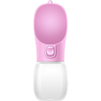 Pet Care Cup Portable Water Bottle for Dogs Pink