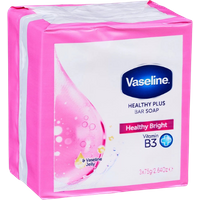 Vaseline Healthy Plus Sapone con Vitamina B3 75 g - 3 Pz