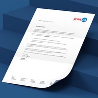 print24: Briefpapier (2.500 Stück) | 1-seitig – DIN A4 | Günstig drucken