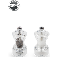 Set of Manual Salt and Pepper Mills in Acrylic, 10cm Bistro