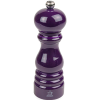 u'Select Manual Wooden Pepper Mill in Eggplant Gloss, 18cm - 7In Paris u'Select