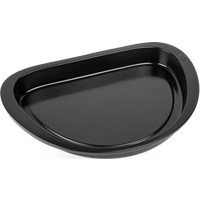 Half-Moon Ceramic Plancha, Black, 43 cm - 17 in Grill to Table