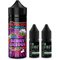 100ml Vape Juice & 2000mg CBD - Ferocious Berrylicious